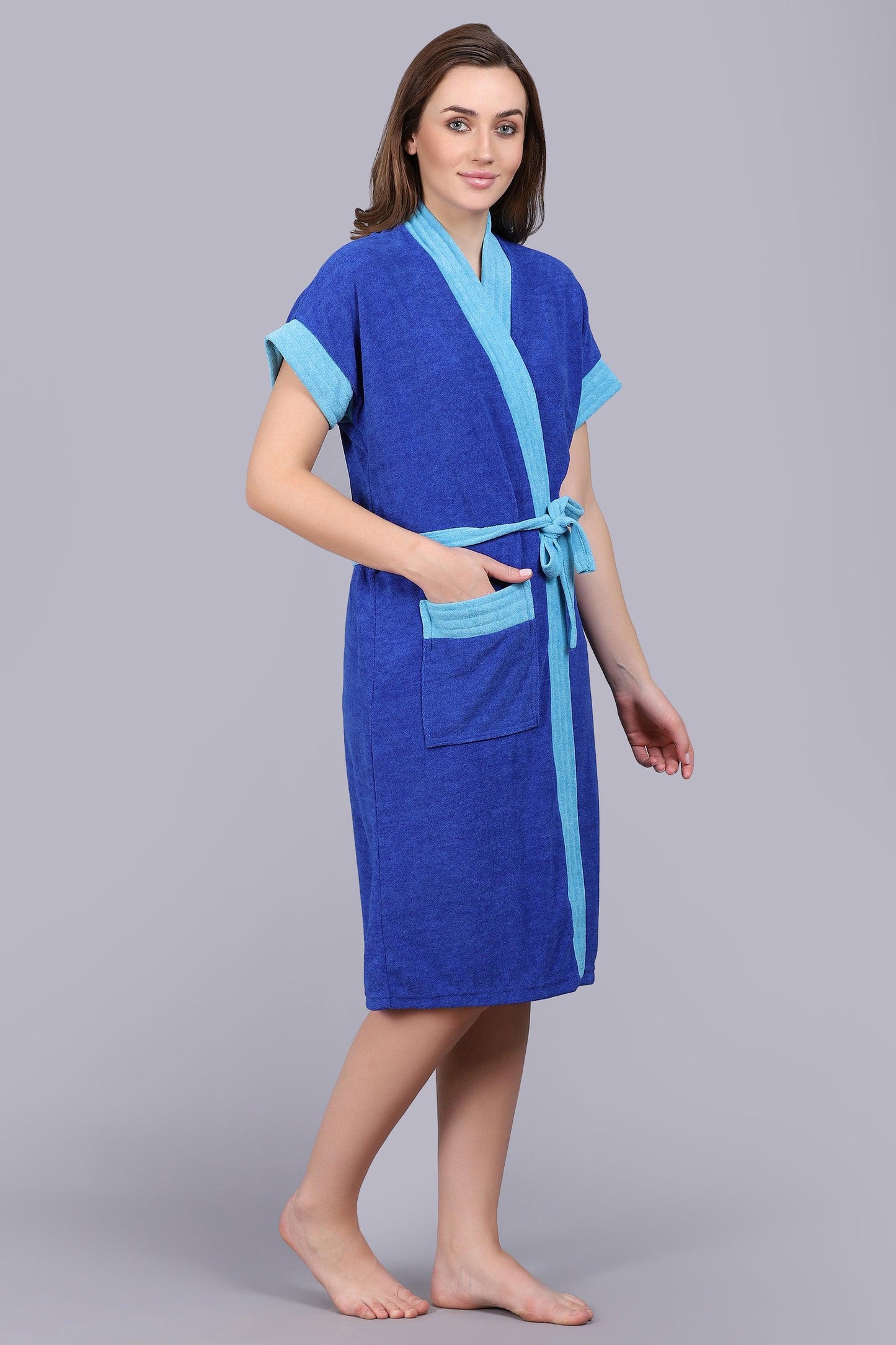 Premium Terry Bath Robe For Women - BATHROBE.IN