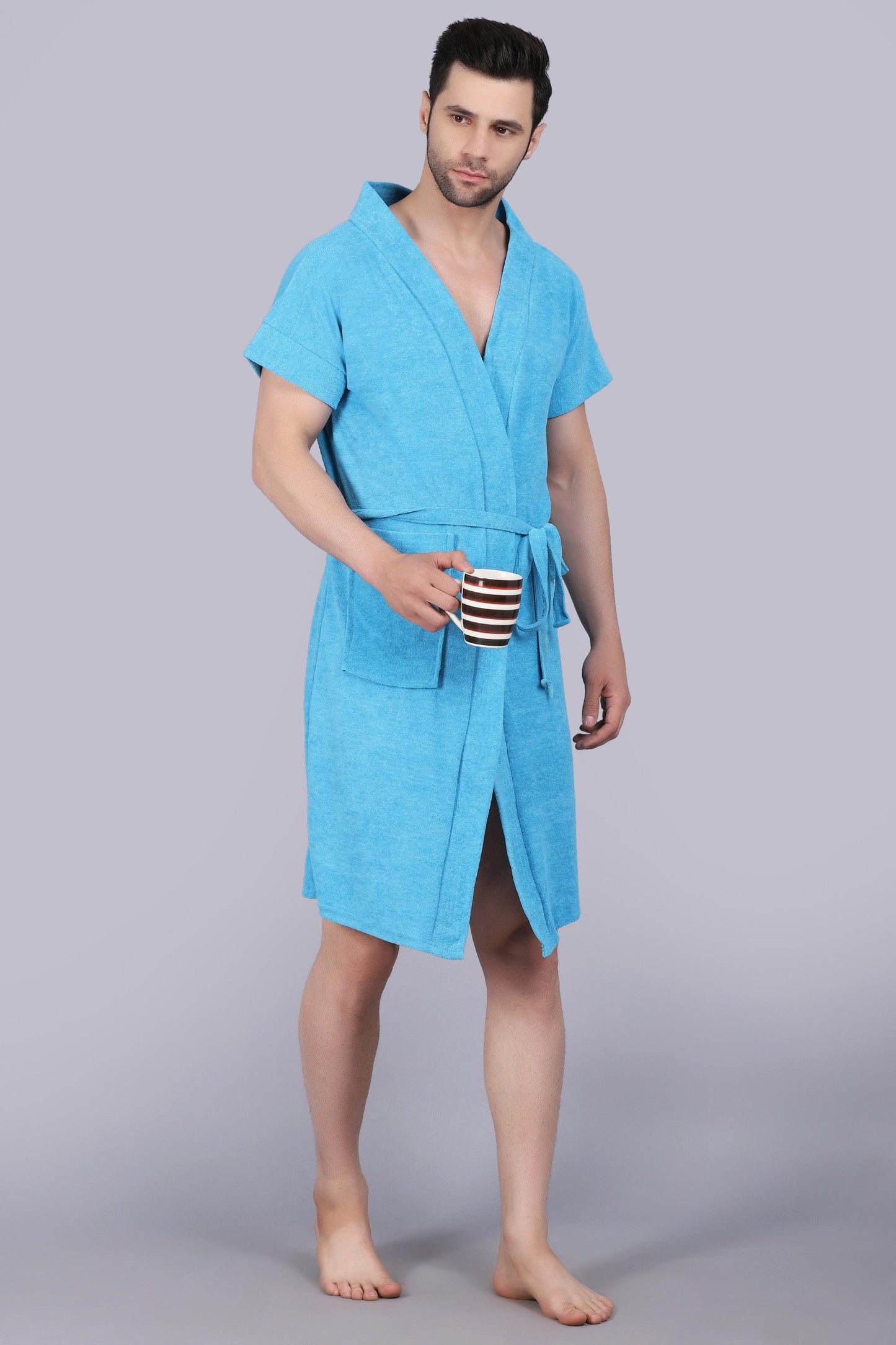 Terry Free Size Man Bathrobe