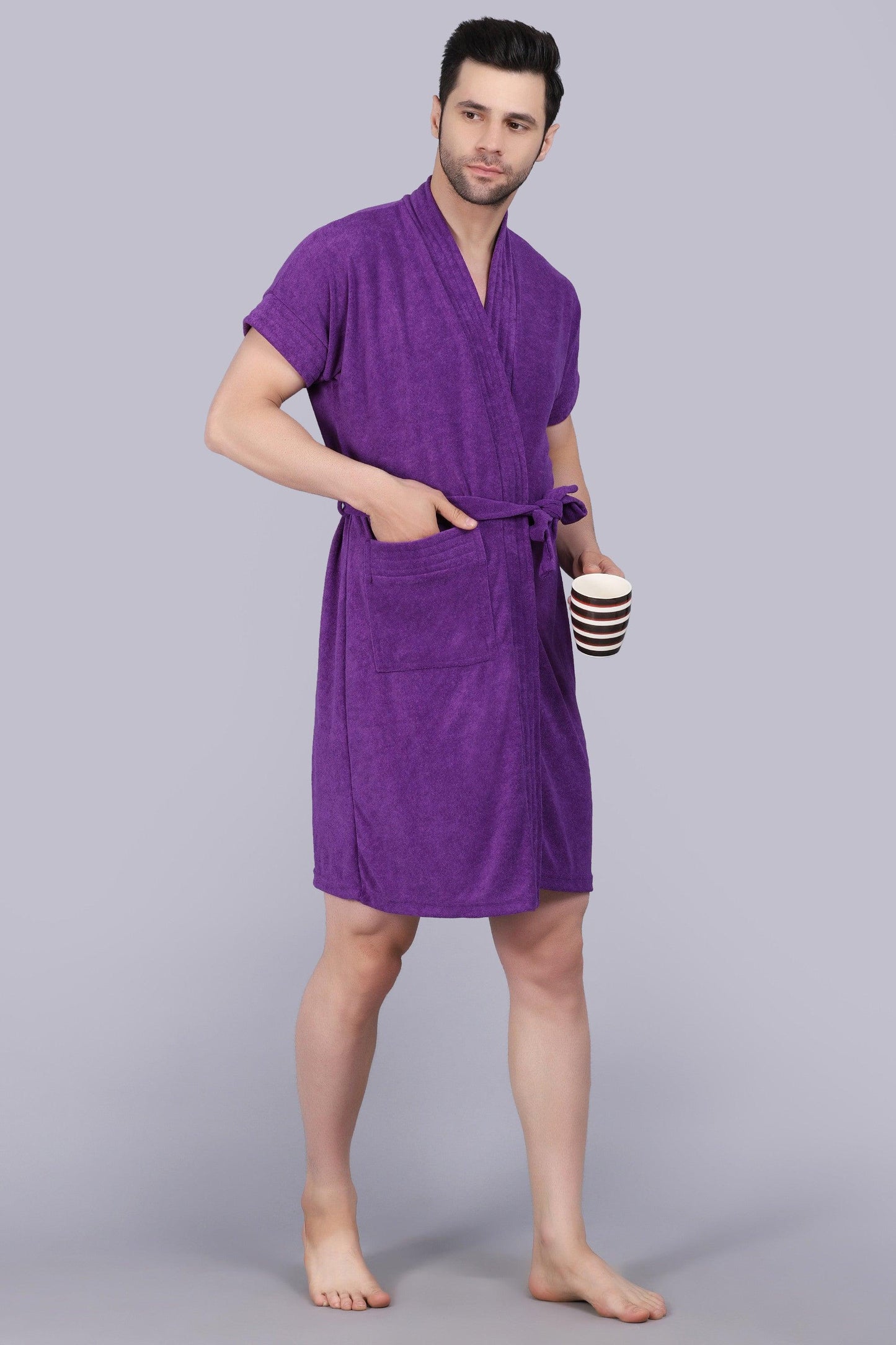 Terry Free Size Man Bathrobe