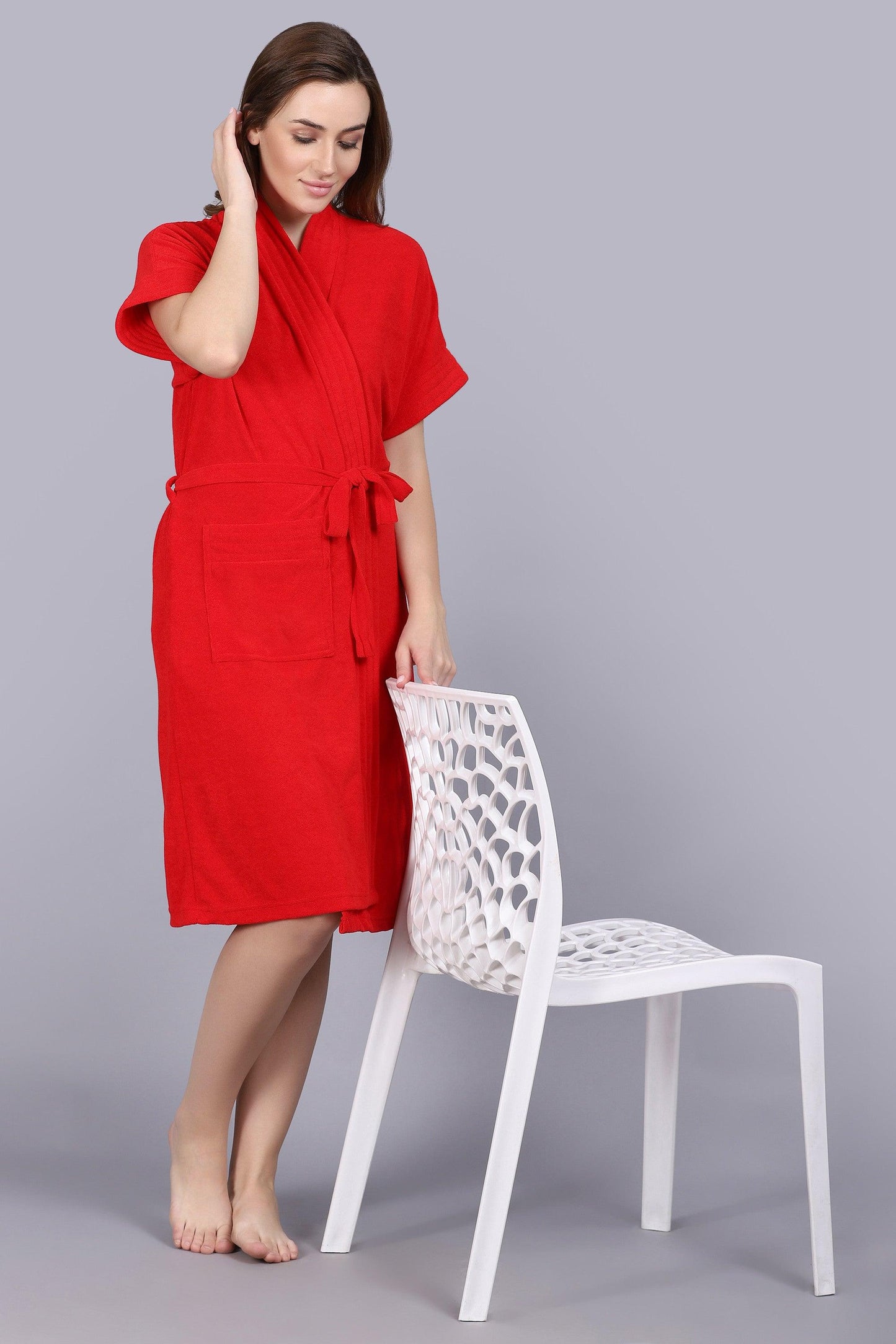 Terry Free Size Women Bathrobe - BATHROBE.IN