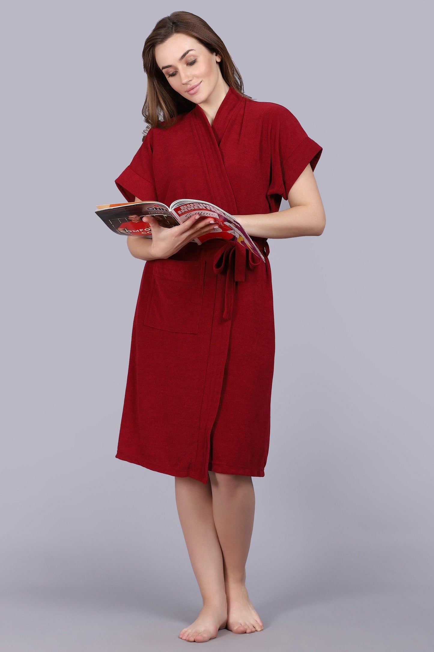 Terry Free Size Women Bathrobe - BATHROBE.IN