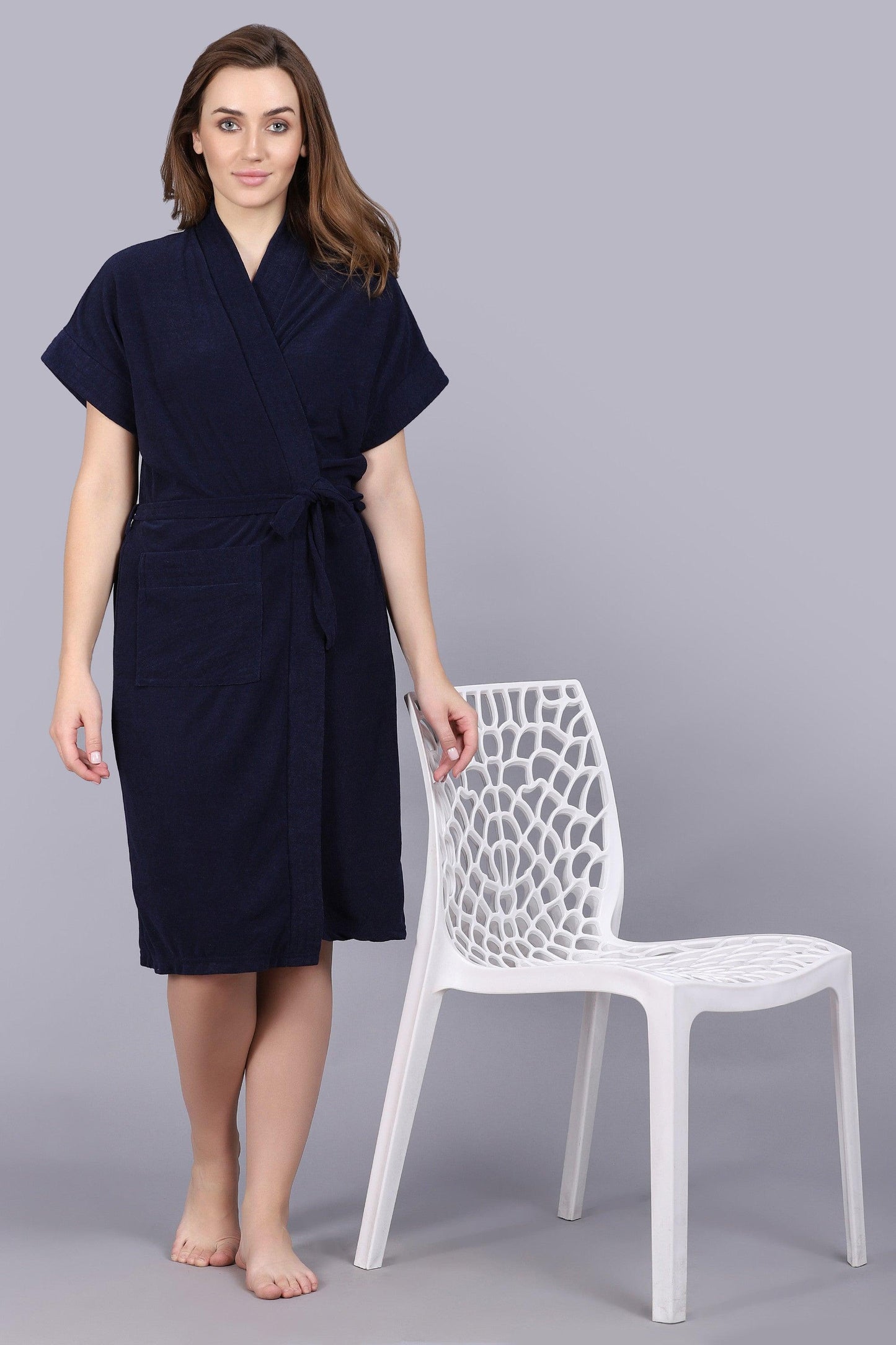 Terry Free Size Women Bathrobe - BATHROBE.IN