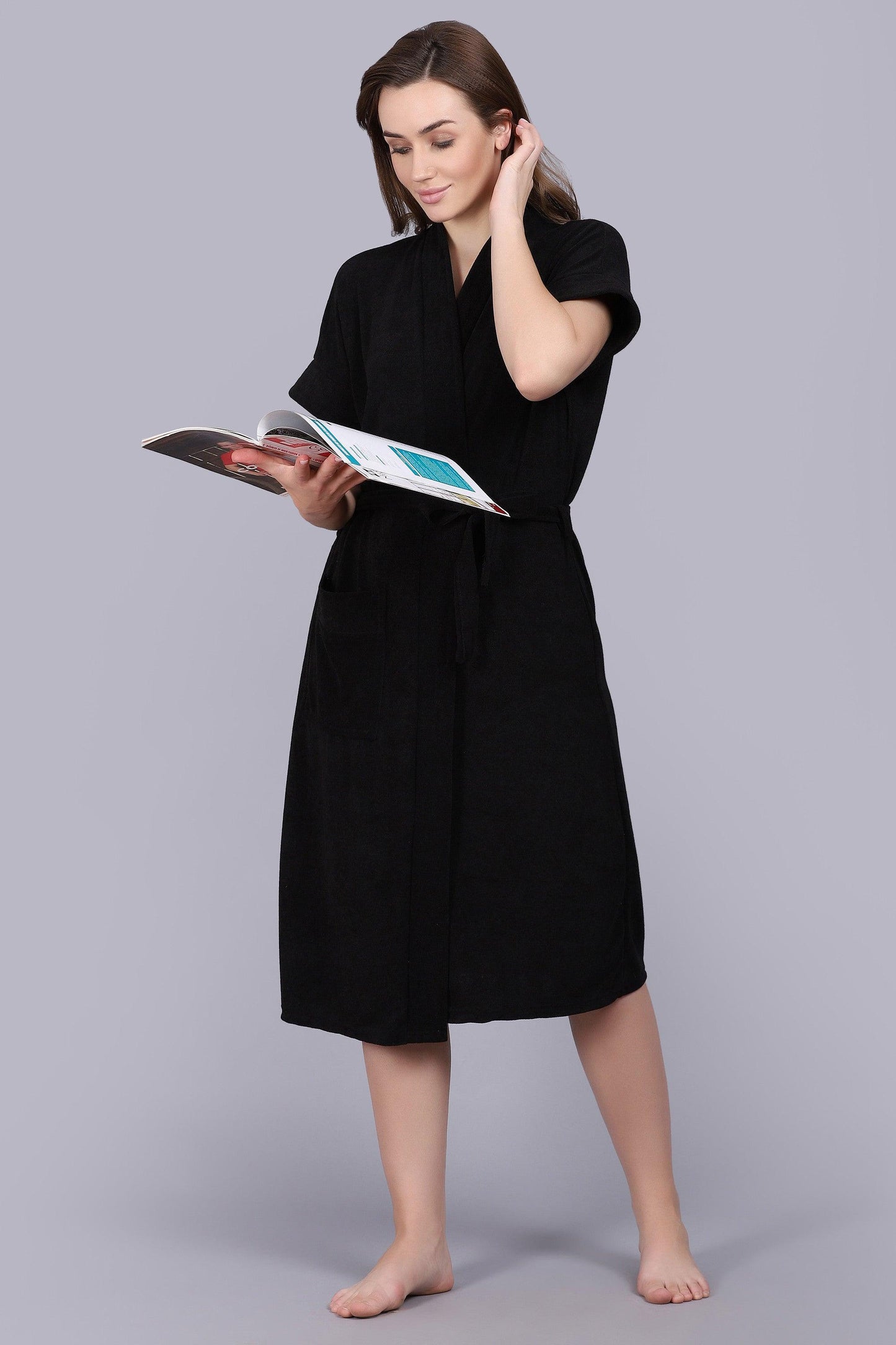 Terry Free Size Women Bathrobe - BATHROBE.IN