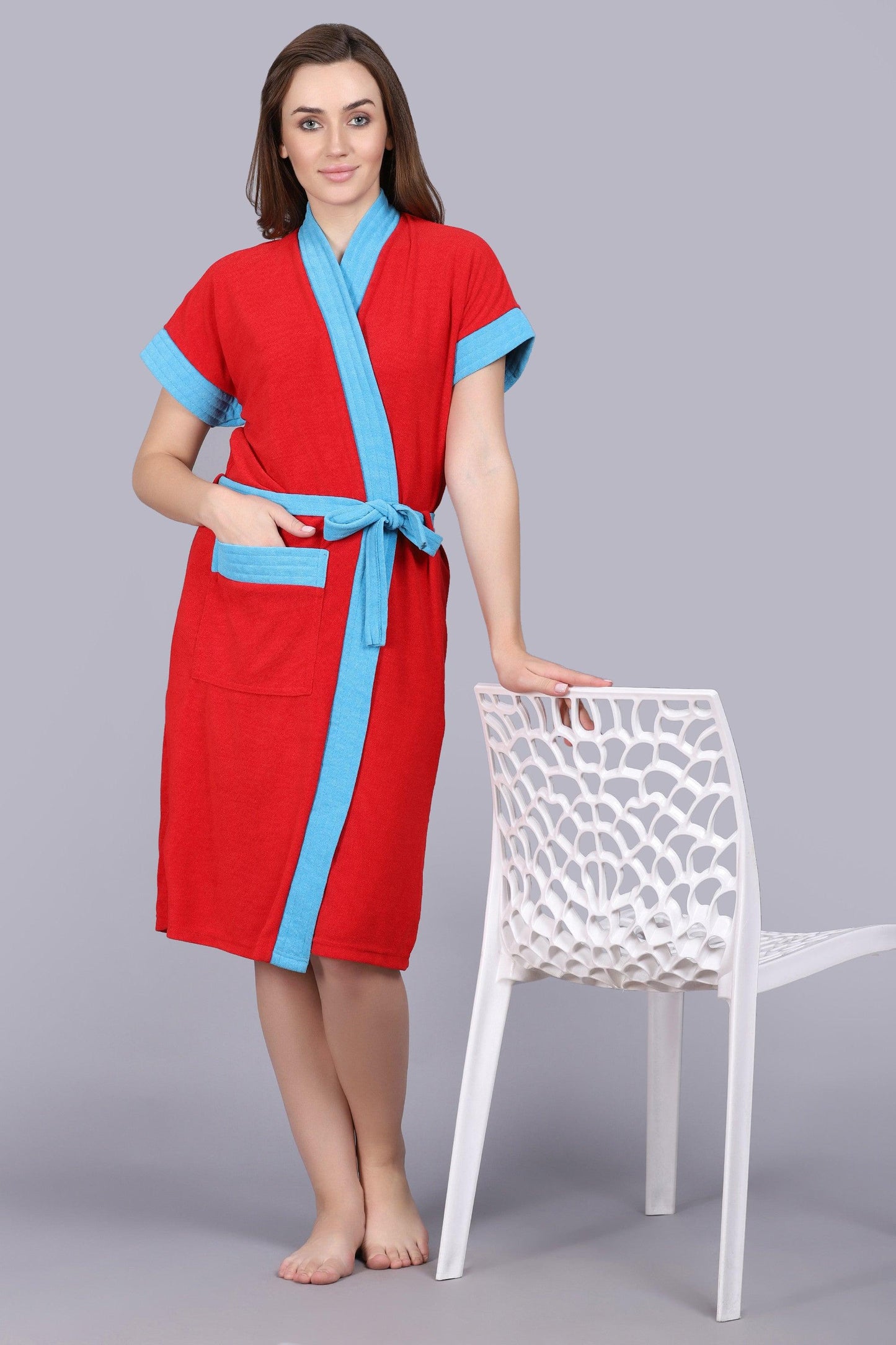 Terry Free Size Women Bathrobe - BATHROBE.IN