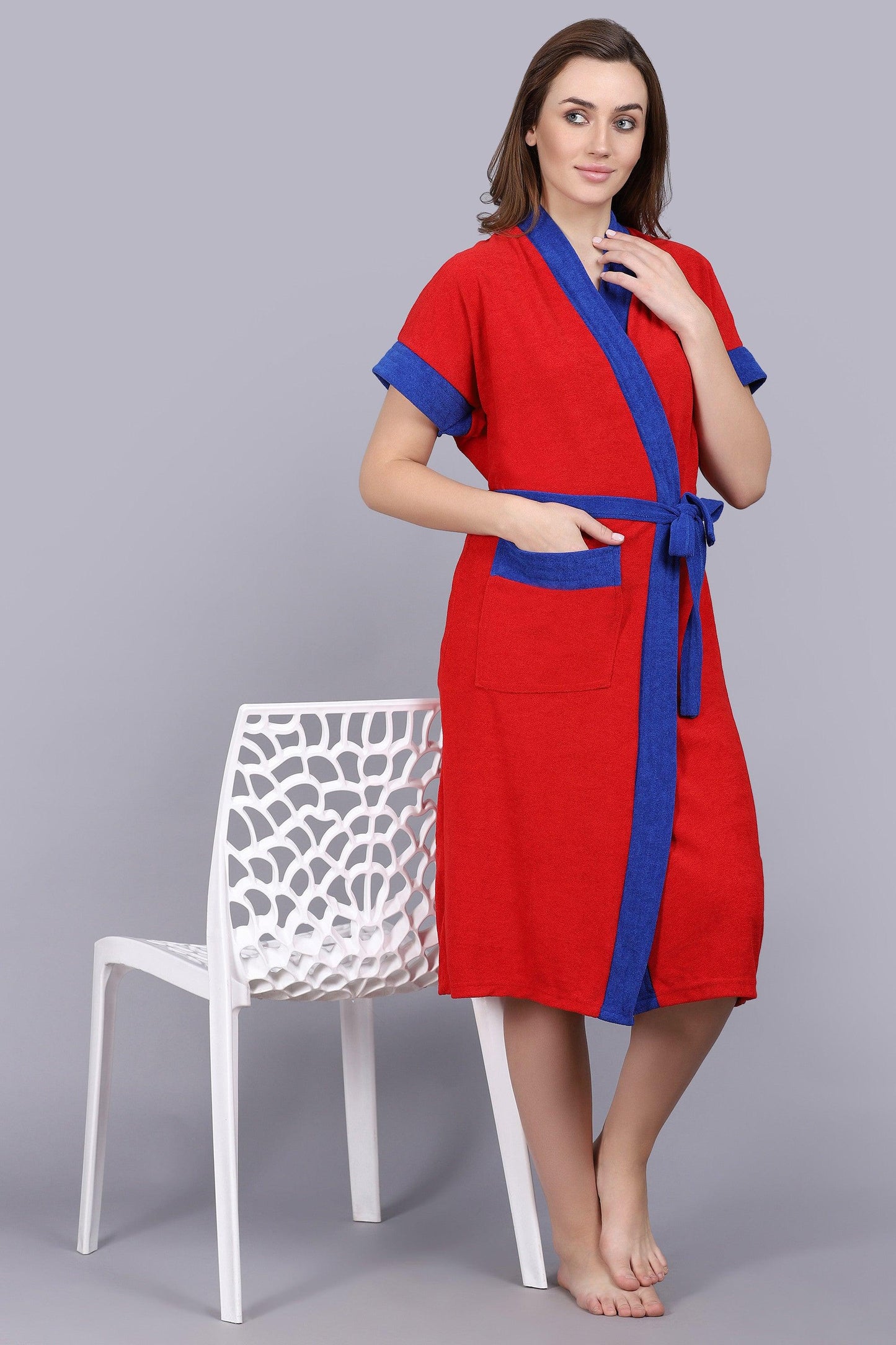 Terry Free Size Women Bathrobe - BATHROBE.IN
